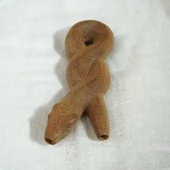 Kuripe Coiled Snake Carved || Rapé Applicator - Image 2